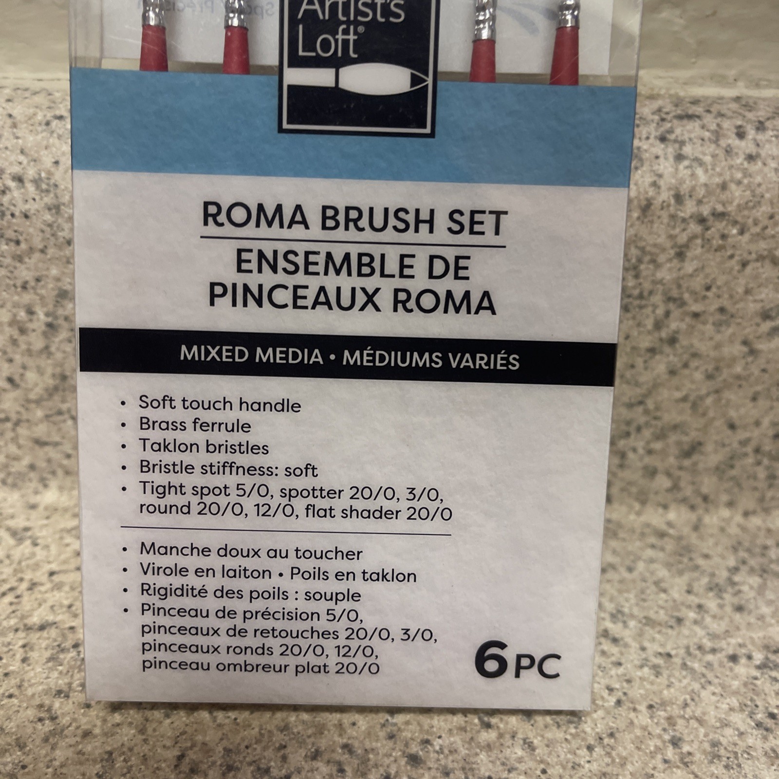 Artist Loft Roma Brush Set 6 PC Mixed Media/Mediums Varies