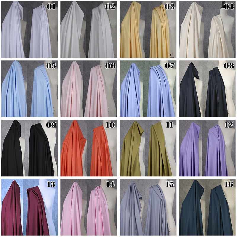 Cotton Poplin Fabric Wrinkle-Resistant for Sewing Shirt Dress Bedding Quilt DIY