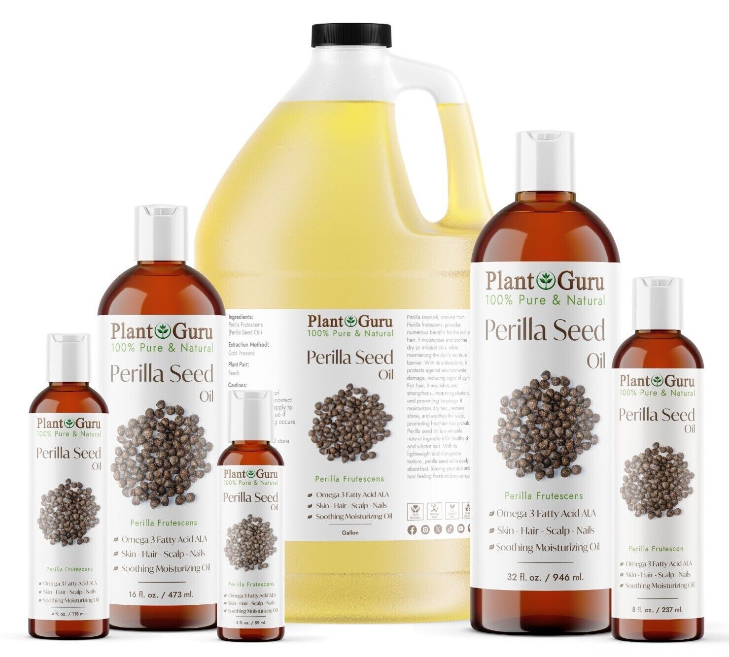 Perilla Seed Oil Cold Pressed 100% Pure Natural Carrier