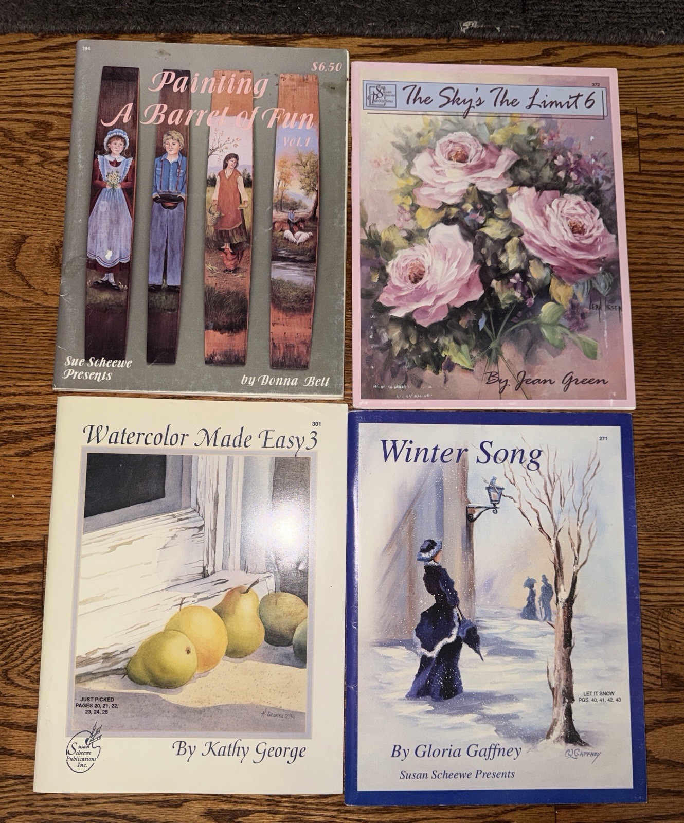Seller Preview Vintage Tole Painting Book Lots Folk Art Watercolor Craft
