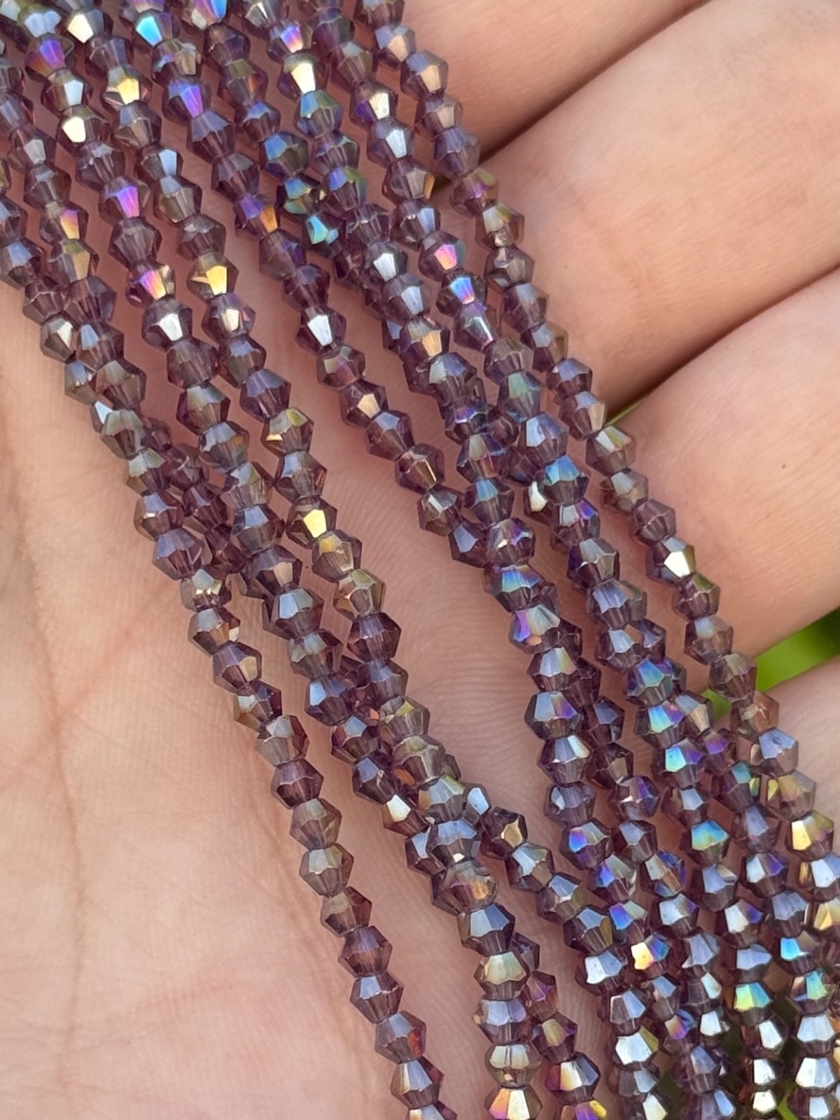 Bulk Lot Colorful 20 Strands AB faceted bicone glass beads 2 of each color