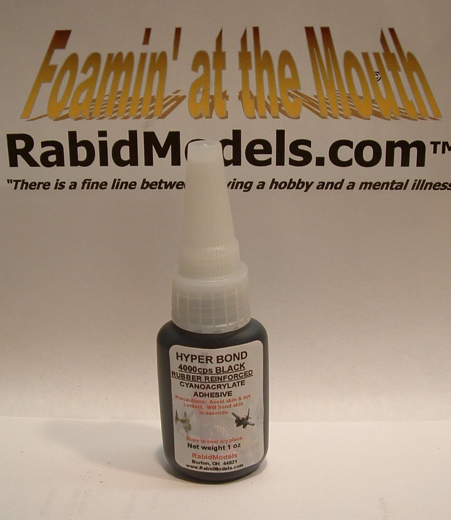 1oz THICK BLACK CA & 2oz Activator – Super Glue Cyanoacrylate w/pin cap bottle