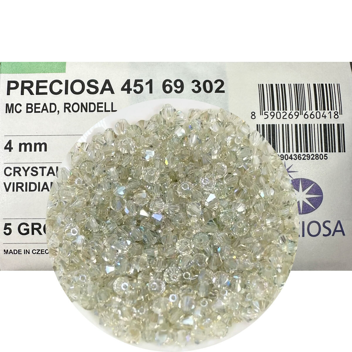 Czech Bicone Crystal Beads Crystal Viridian Preciosa 4mm 8mm Rondelle Diamond