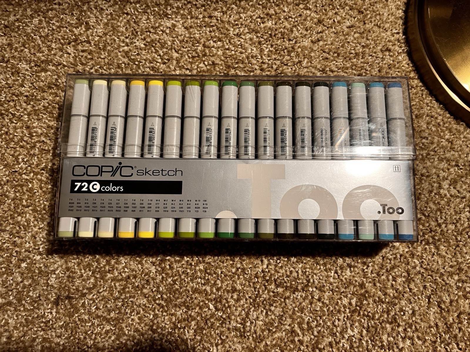 Copic Sketch 72C Multicolor Marker Set, 72 Markers in Plastic Case