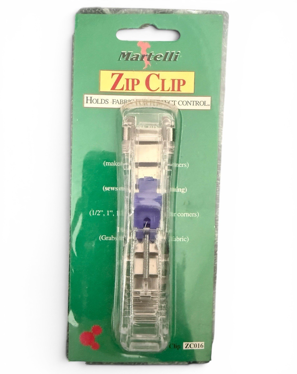 MARTELLI Medium ZIP CLIP TOOL SEWING QUILTING CRAFTS NEW No. ZC016 NIP