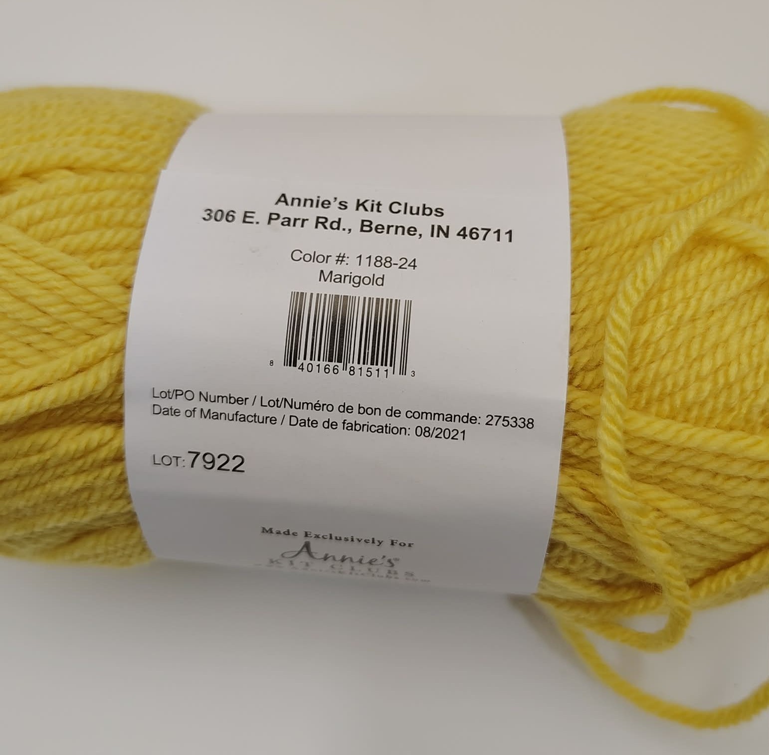Lot of 4 Annie’s Kit Clubs Pemier Acrylic Yarn Skeins Green Tea, Marigold, Honey