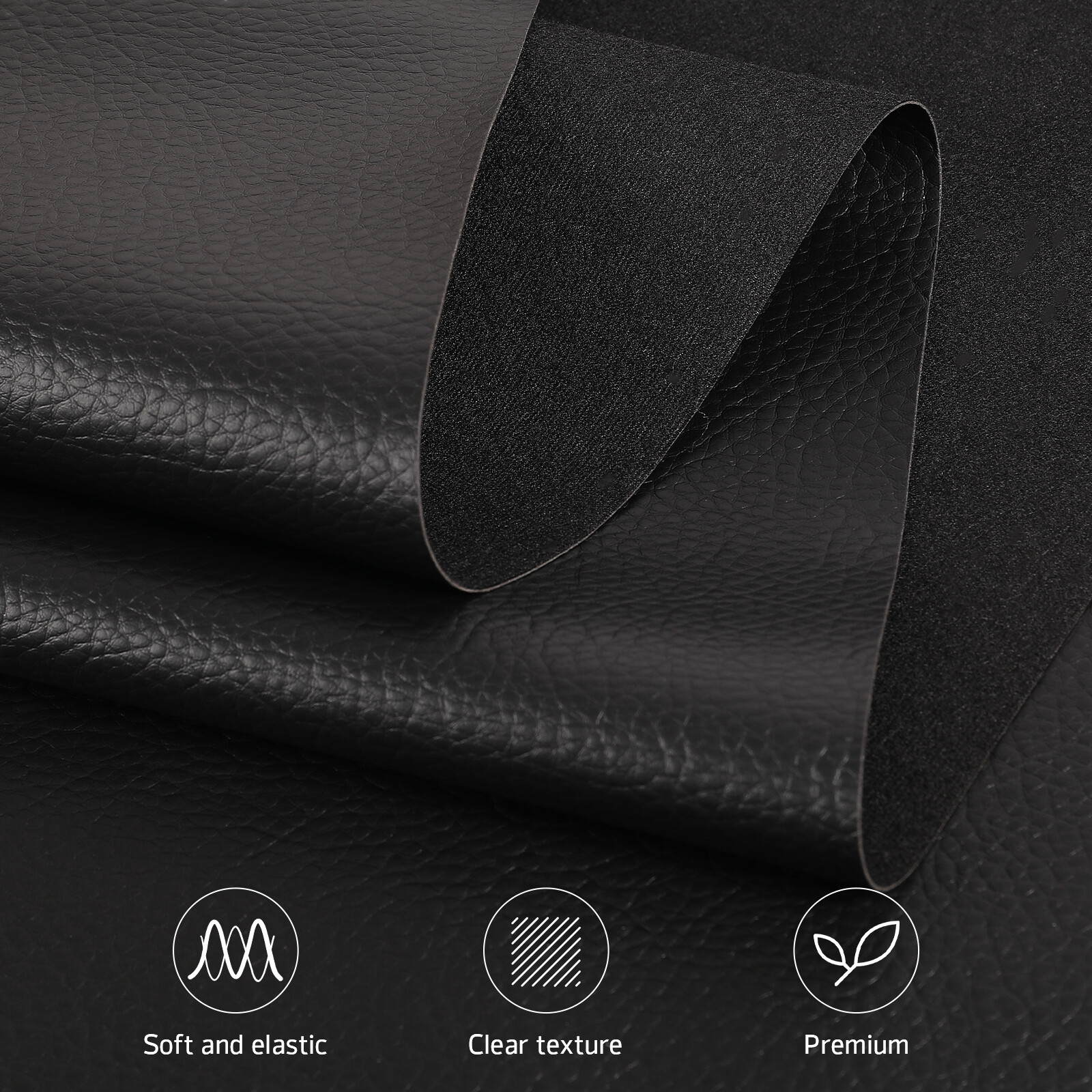 Marine Vinyl Fabric By the Yard Continuous Faux Leather Auto Upholstery 54″ Wide