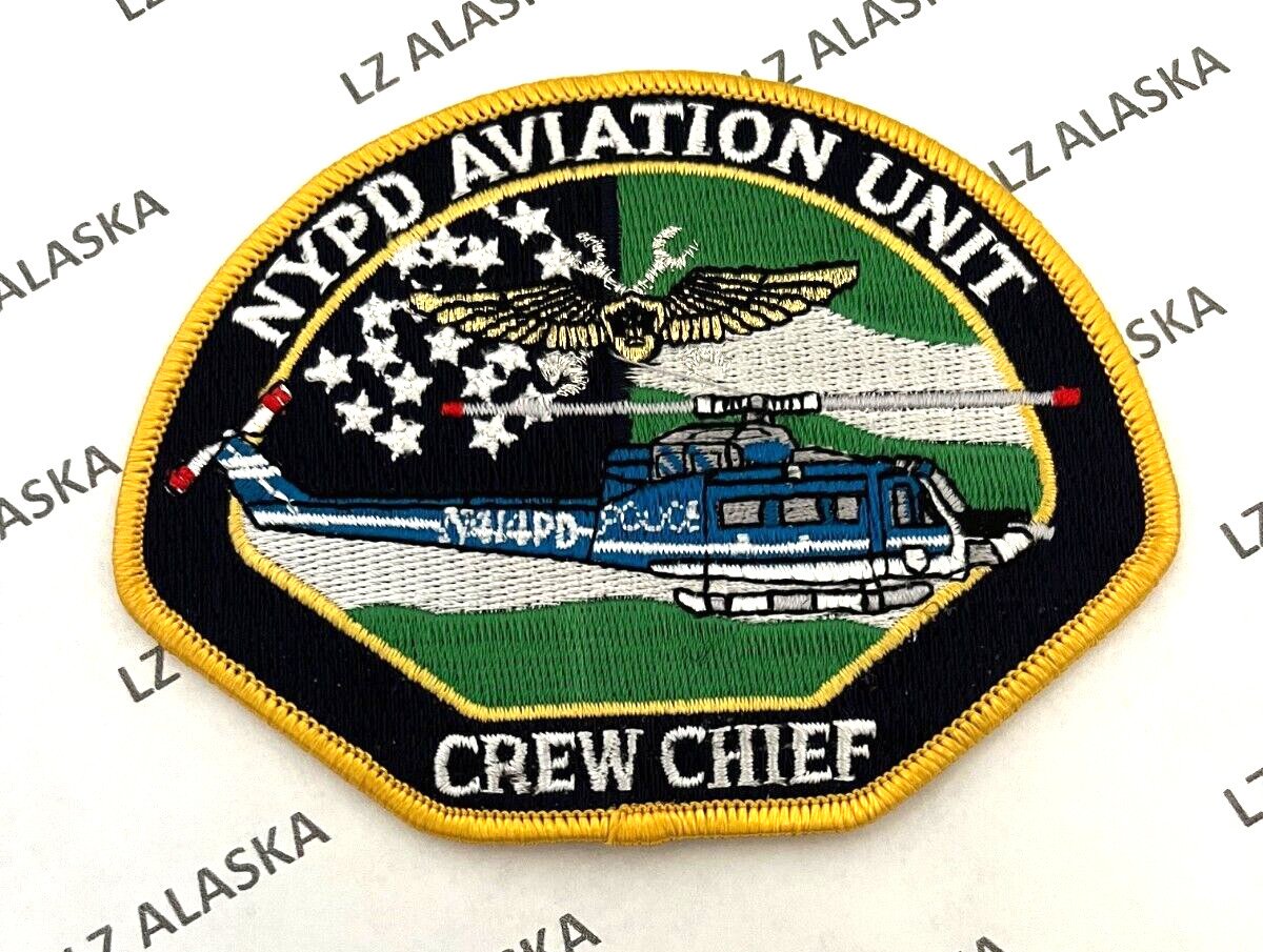 NEW YORK POLICE DEPARTMENT AVIATION UNIT CREW CHIEF PATCH (PD8)