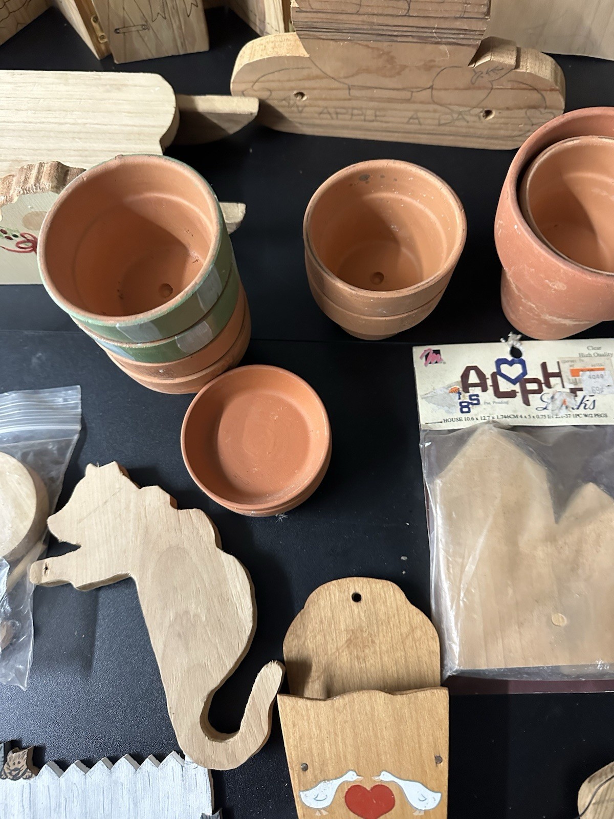 Lot Of Vintage Solid Wood Working Shapes/tags/etc All Sizes/occasions 170+ Craft
