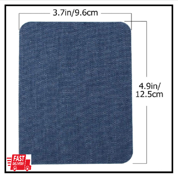 Pack of 12pcs Iron On Denim Patches for Jeans Clothing Repair Elbow Pants Knees