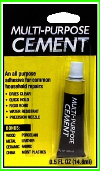 Contact Cement ~ 0.5 FL. OZ. Adhesive Glue for Command Household Repairs