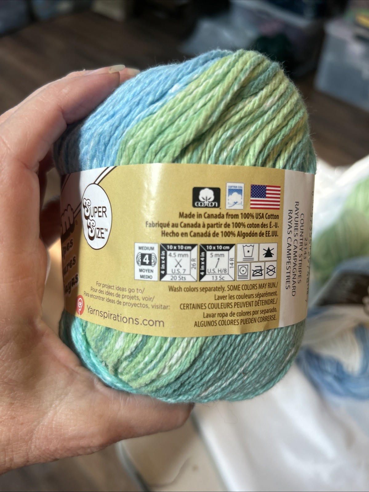 10 Skeins Lily Cotton Yarn Sugar N Cream Assorted Colors