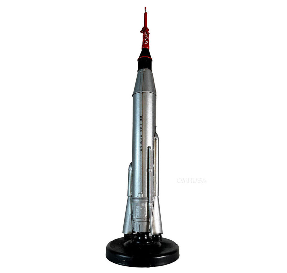 Mercury Atlas Rocket Spacecraft Metal Model 18″ NASA Space Exploration Mission