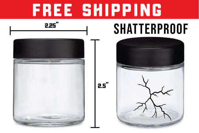 3oz Food Grade Jars & Top – Waterproof Top & Side Label Set – Tamper ( 50pack )