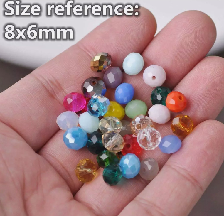 4mm 6mm 8mm 10mm 12mm Rondelle crystal Loose spacer beads Jewelry Making Crafts