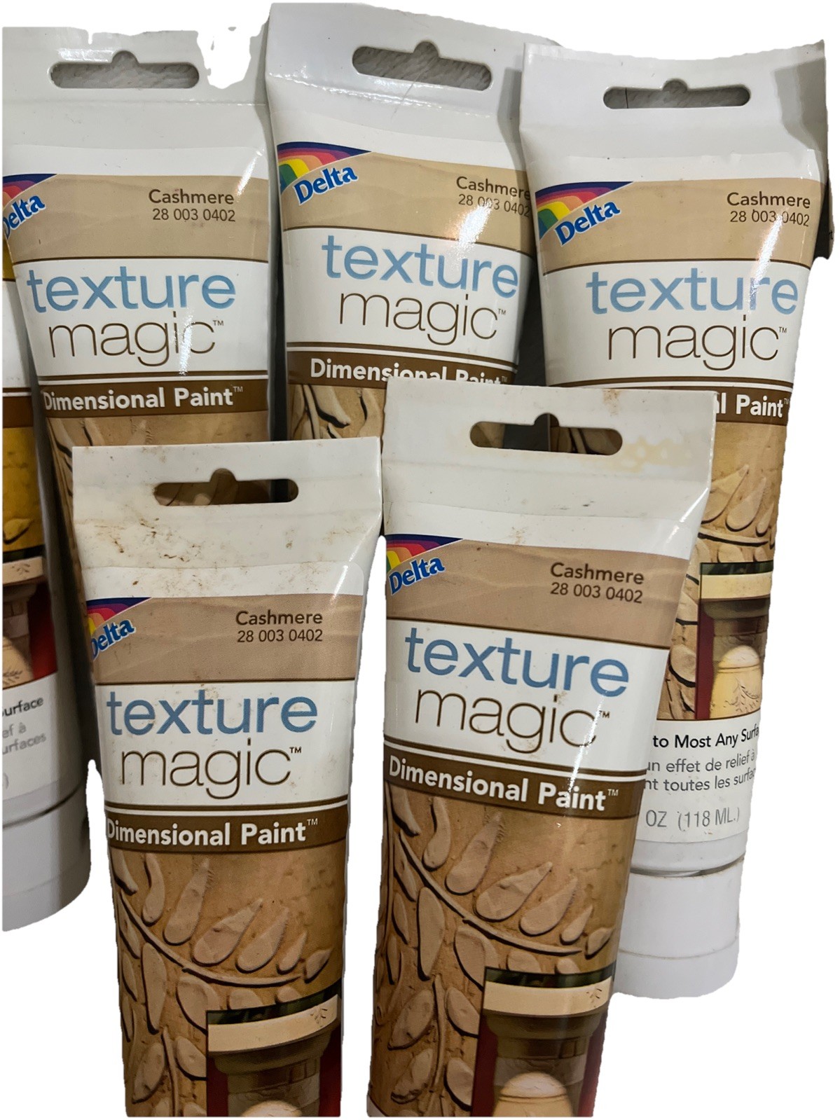 Delta Texture Magic Dimensional Paint 4 Fl Oz Tubes Earth Tones (11) Tubes Incl