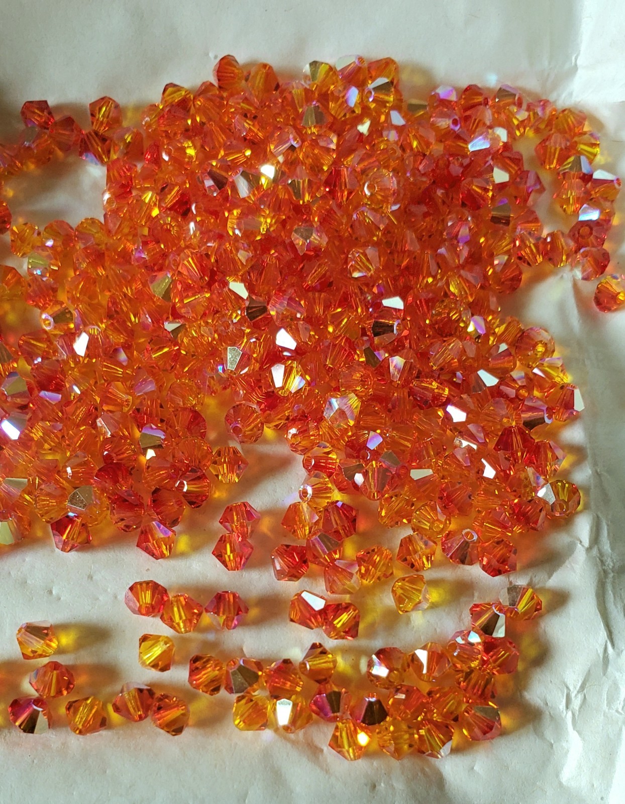 Swarovski 5301 4mm bicone beads, Fireopal AB (48pcs)