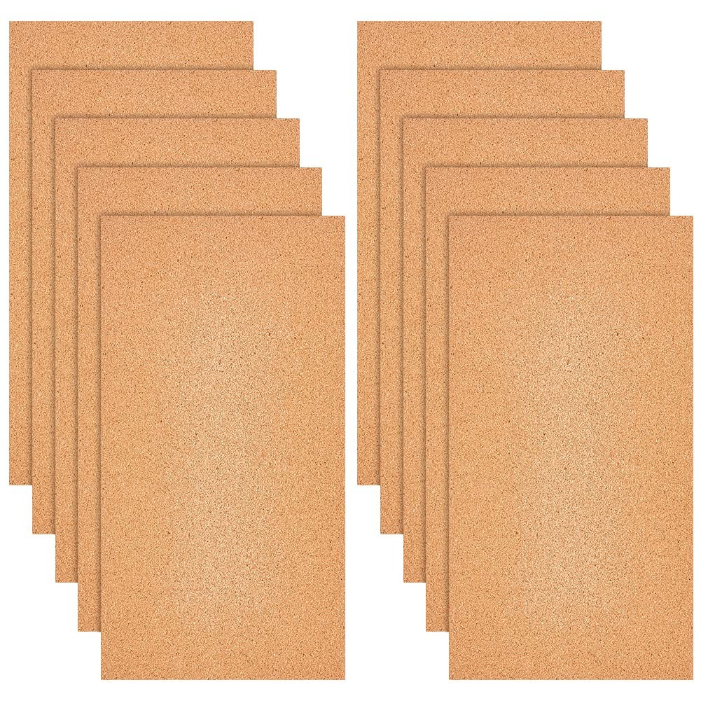 10 Sheets 1mm Thick Cork Sheets 12×6.1 Inch Thin Cork Roll Brown Corks Board …