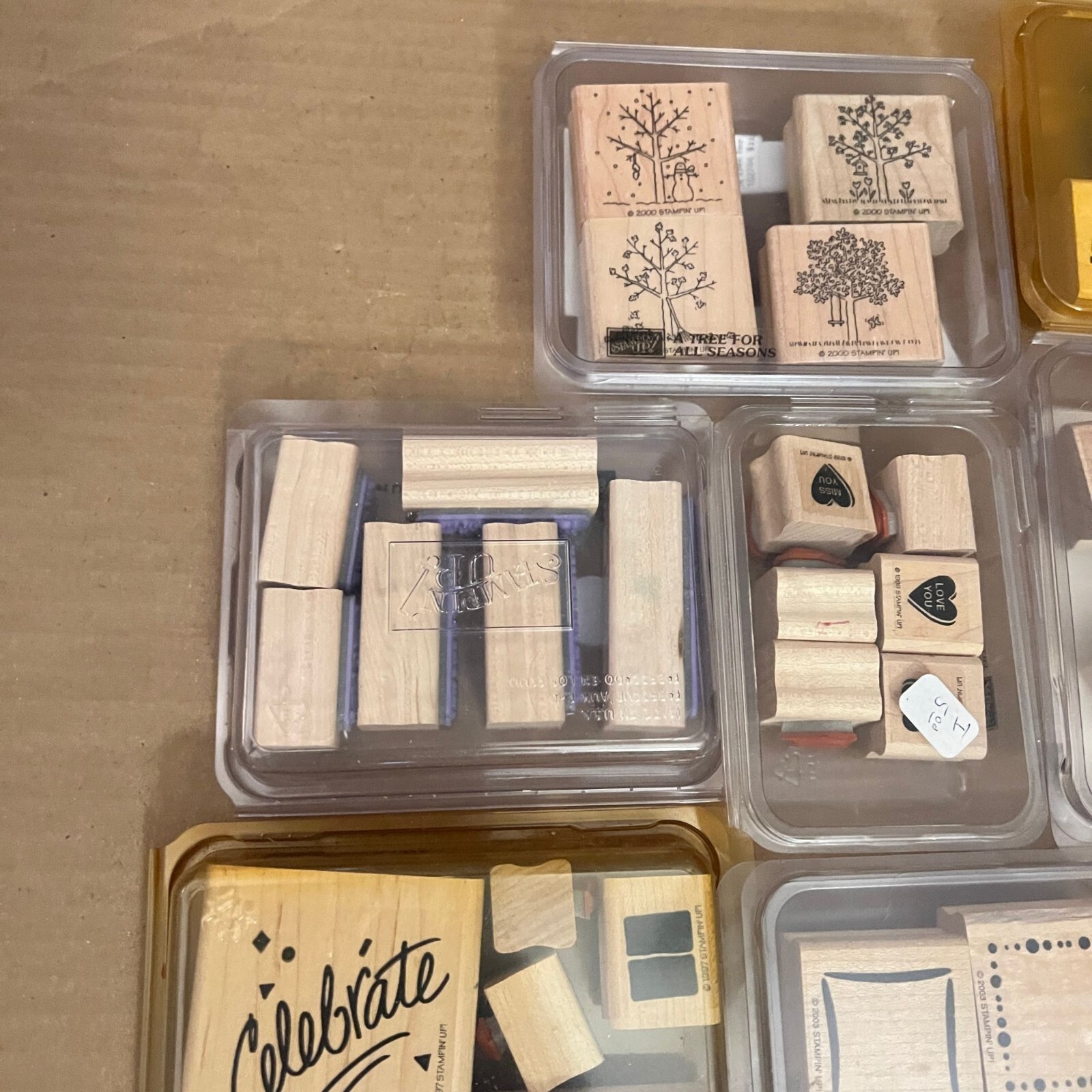 Stampin Up Lot 70+ 12 sets Rubber Wood Stamps Varies Designs Crafts
