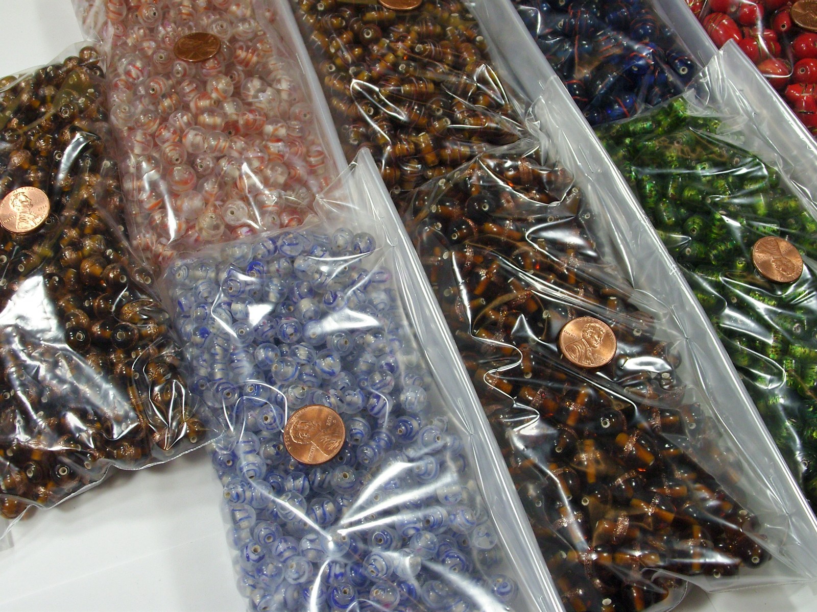 8 Pounds Assorted India Handmade Fancy Glass Beads Wholesale Bulk Lot (PK-1) ⭐