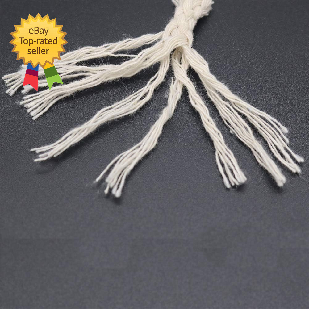 5Mm Cord, 165Feet Braided Cotton Rope Thick Craft Twine