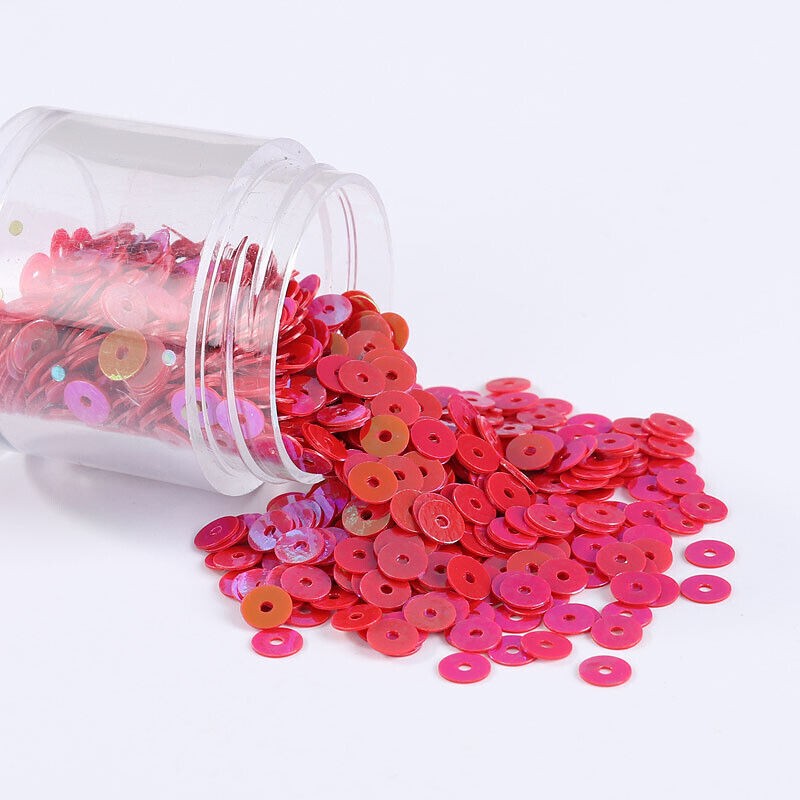 80000pcs 20 Colors Flat Round Sequins Clothing Decoration DIY Sewing Craft 2-6mm