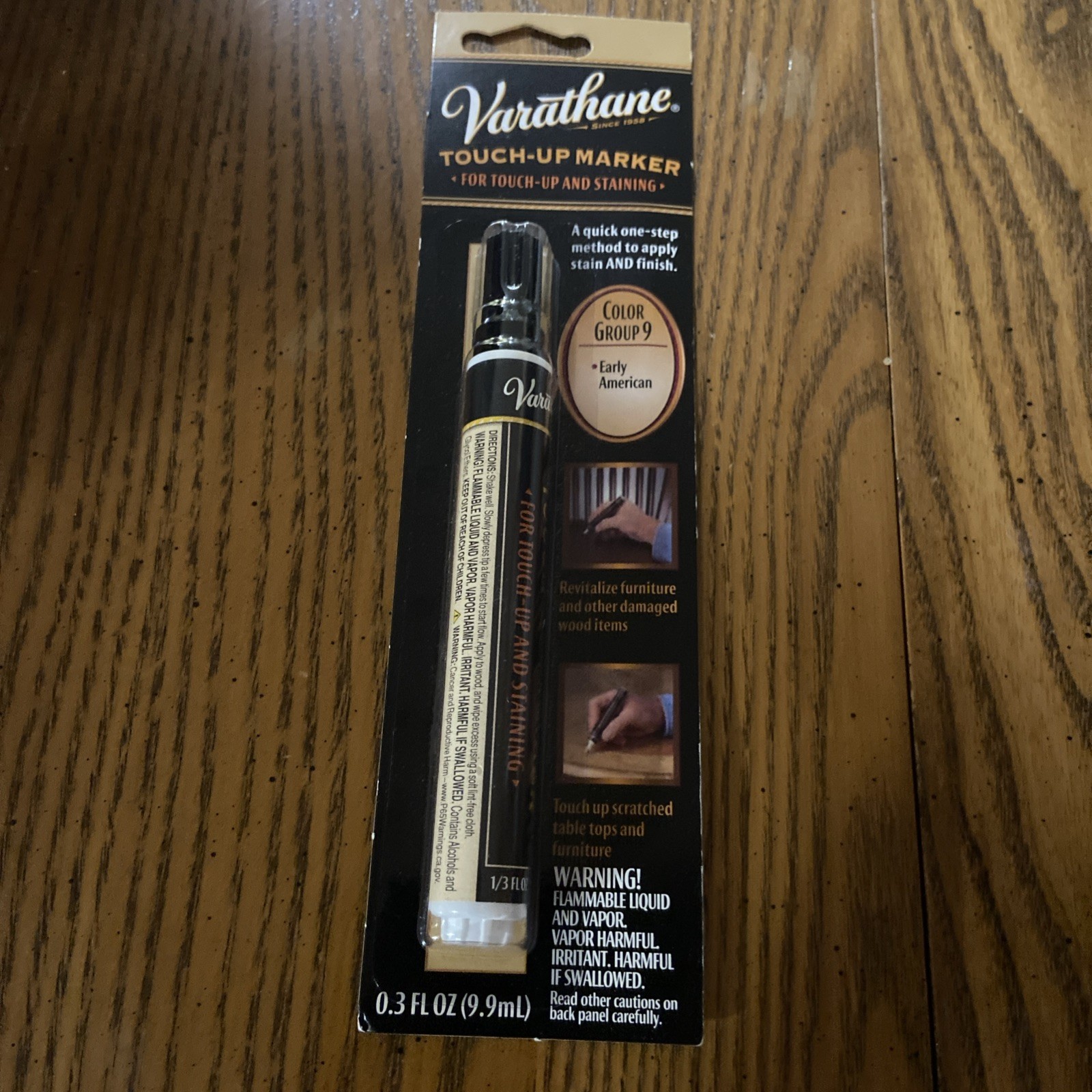 Varathane Touch-Up Marker For Touch-Up And Staining 0.3fl.oz./9.9ml New Sealed