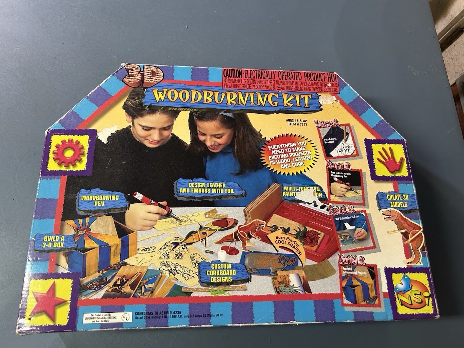 1993 Wood Burning Kit-Vintage NSI Master Wood Burning Kit – Ages 13 and Up