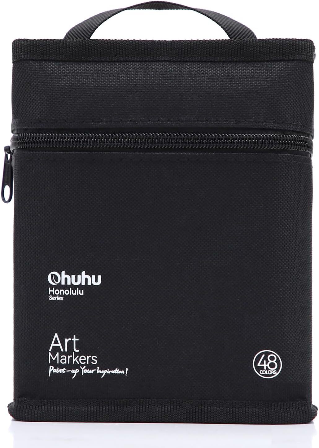 Ohuhu 48 Colors Alcohol Pastel Markers Brush & Fine+1 Marker Blender- Sweetness