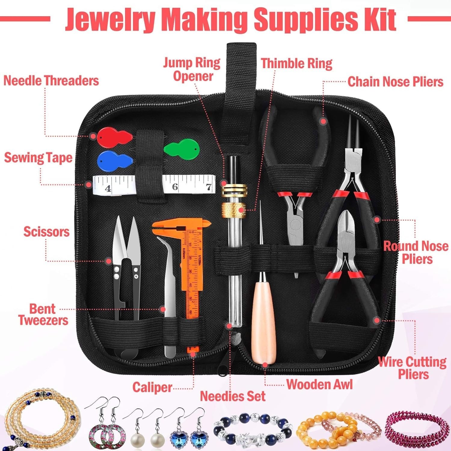 Jewelry Making Kit with Tools & Wire