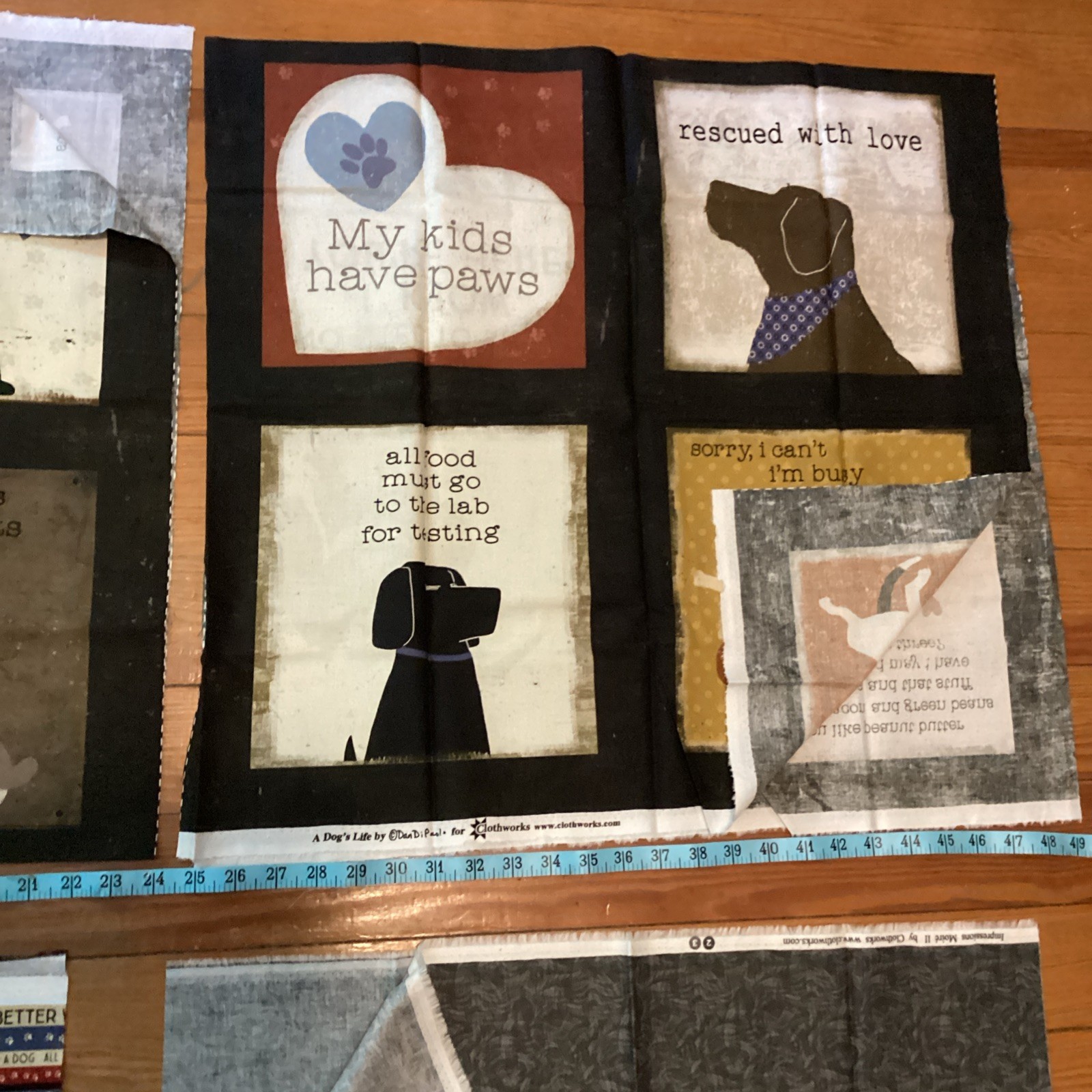 Villa Rosa Designs Quilt Kit 45” x 54” – A Dog’s Life Clothworks Fabric
