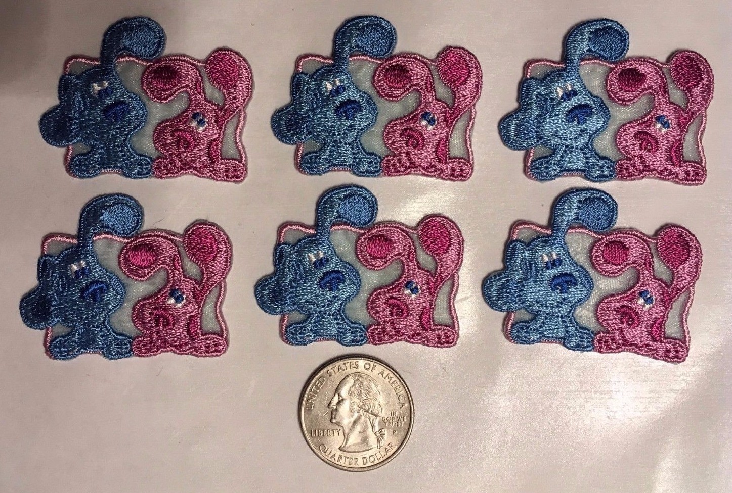 Blues Clues patch blues clues iron on sew on patches 1.75″ wide lot of 6 pcs