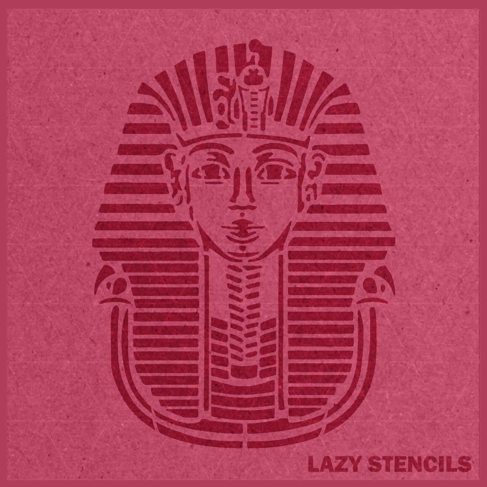 Tutankhamun Egyptian stencil – Reusable&Durable – Pharaoh Pharoah Piramids Giza