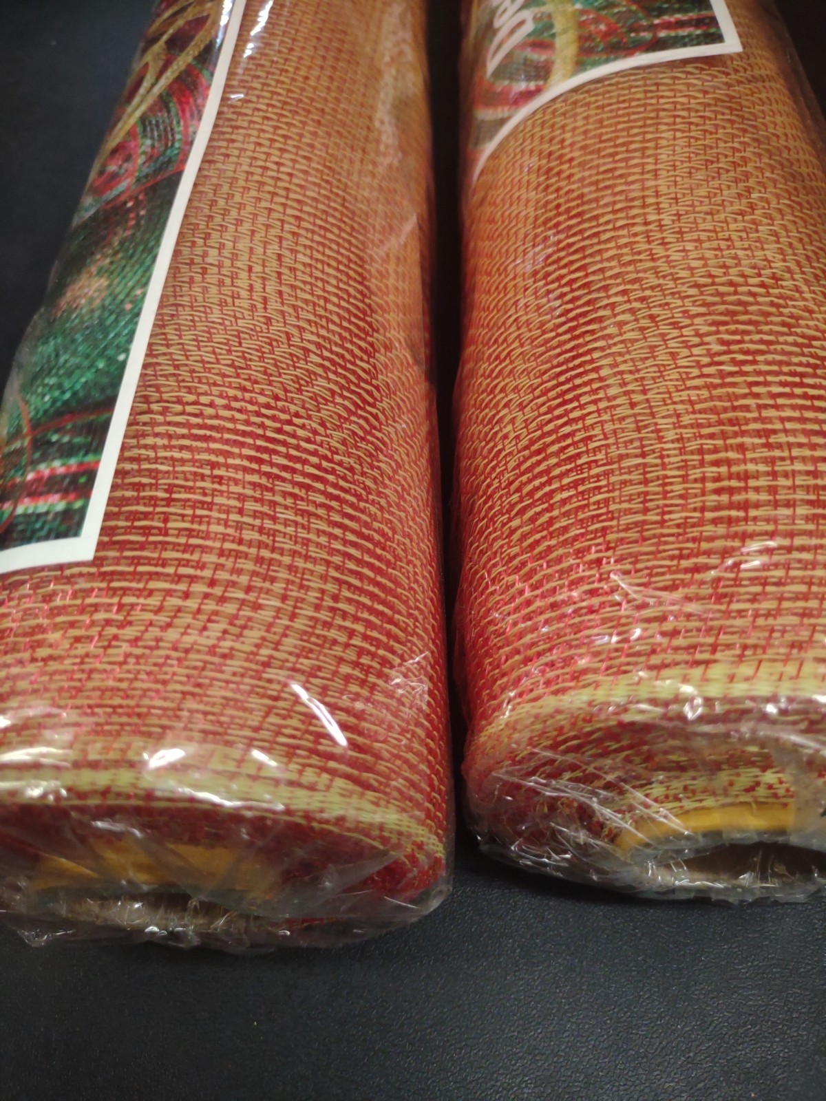 2 Rolls Deco Mesh 21″ Genuine Craig Bachman Quality 30Ft Two-Tone Red & Yellow