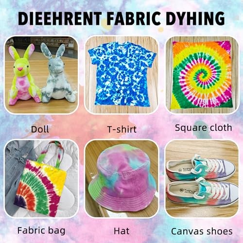 Tie Dye Kit 174pcs 20 Colors Set With Bottles Fabric Markers Party