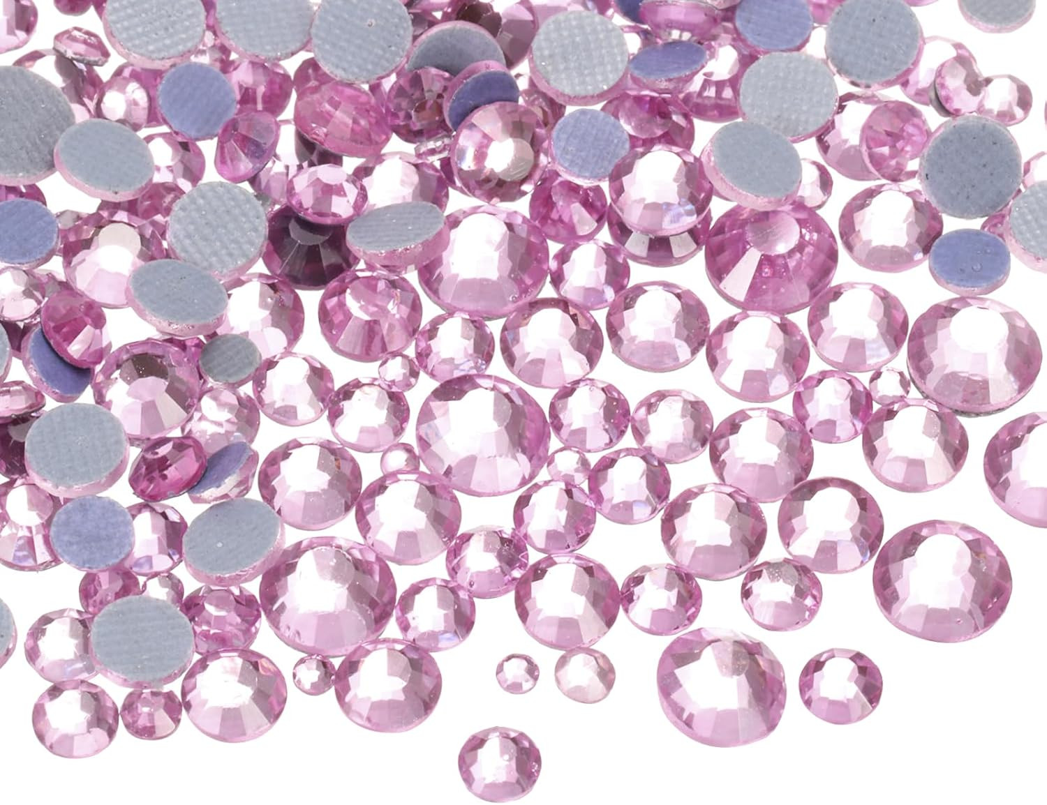 1036 Pcs Hotfix Rhinestones Flatback Crystal Glass Gems with Clear Bag Nail Art