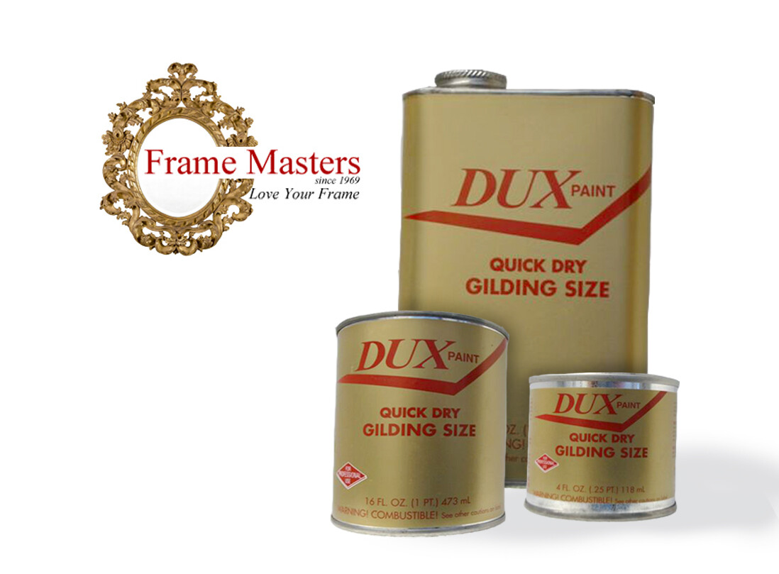 Dux Quick Dry Oil Based Gold Leaf Gilding Size Adhesive – Made in USA