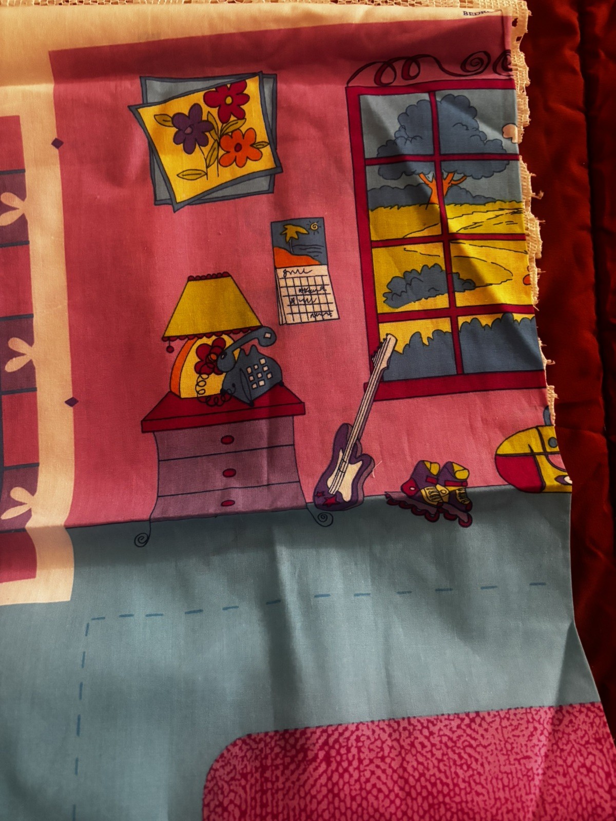 Barbie “Fold and Go” Bedroom by Springs Industries Fabric Panel Cut & Sew