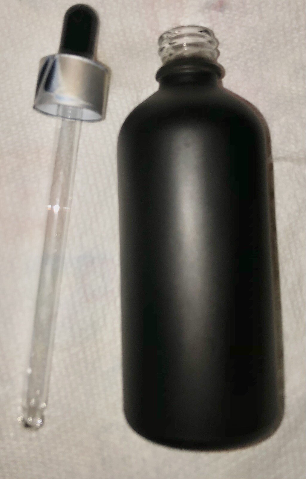 100ml Empty Black Glass Dropper Bottle| For Essential Oils| Aromatherapy| Liquid