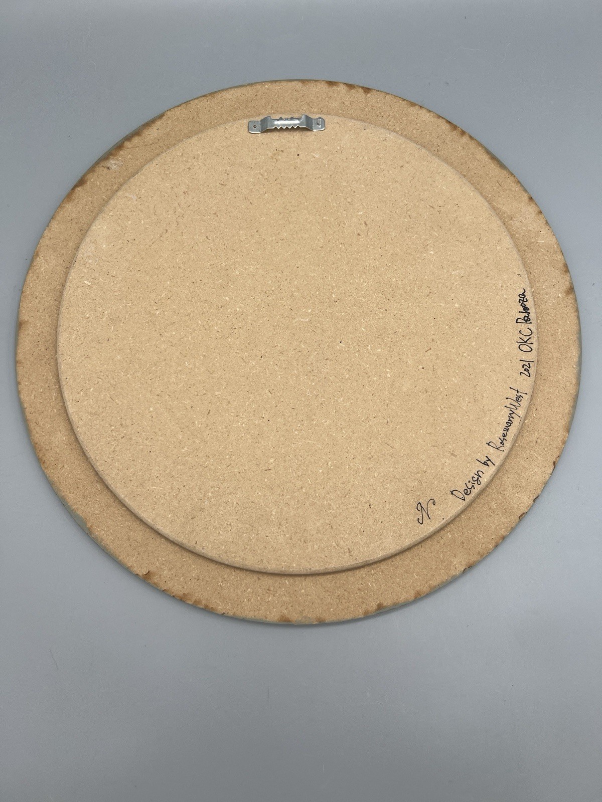 Handpainted Rosemary West Pattern Folk Art Wooden Plate “Tree Of Life” 12”