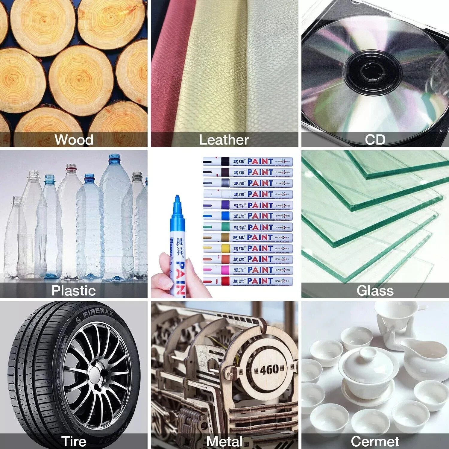 Waterproof Permanent Paint Marker Pen Car Tyre Tire Tread Rubber Metal pen Toyo