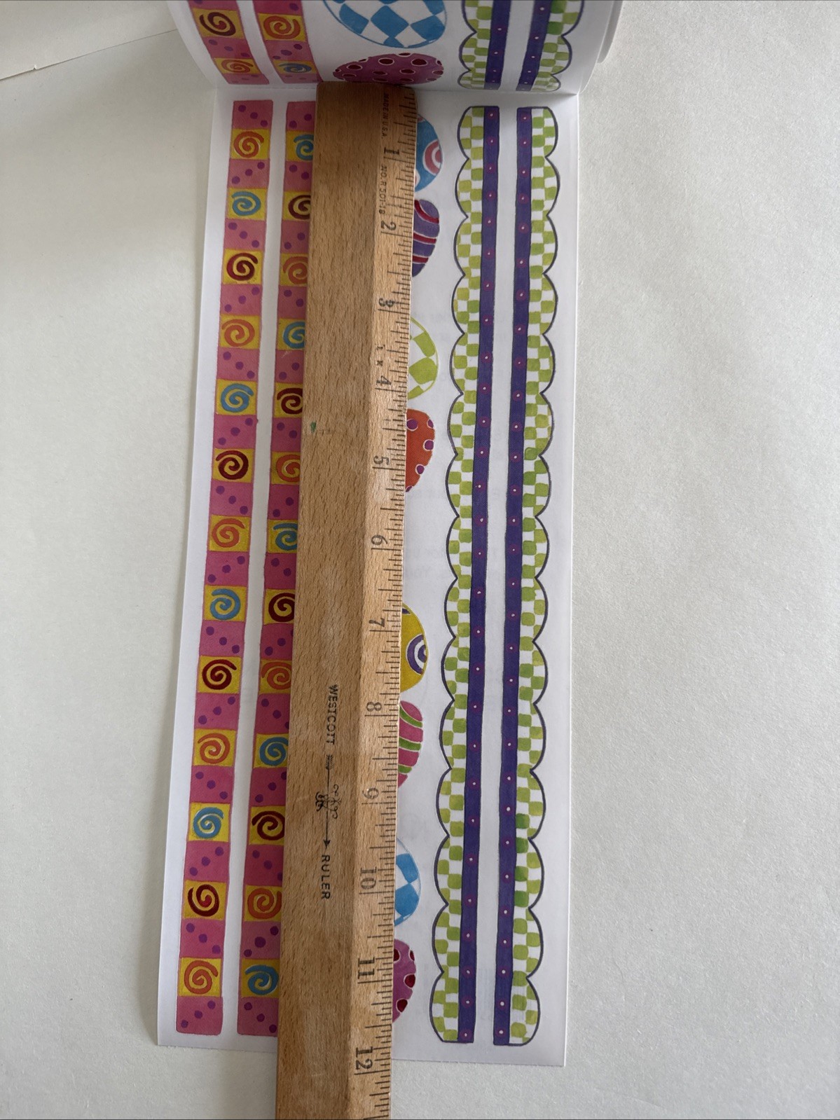 Easter Egg Border Sticker ROLL NRN Designs Scrapbook Stickers Eggs Spring