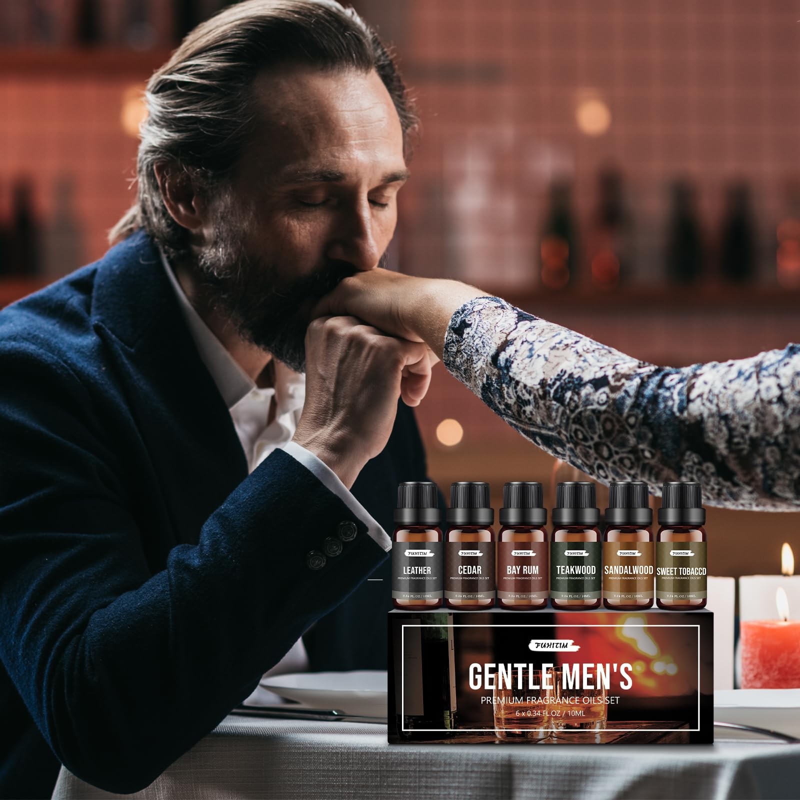 FUHITIM Fragrance Oil Gentlemen’s Set, Scented for 0.34 Fl Oz (Pack of 1)