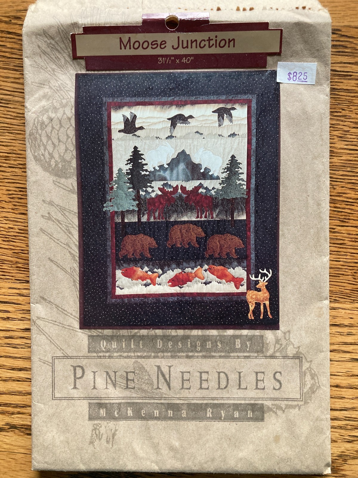 3 Pine Needles Quilt Patterns McKenna Ryan Moose Junction Wolf Watch Uncut