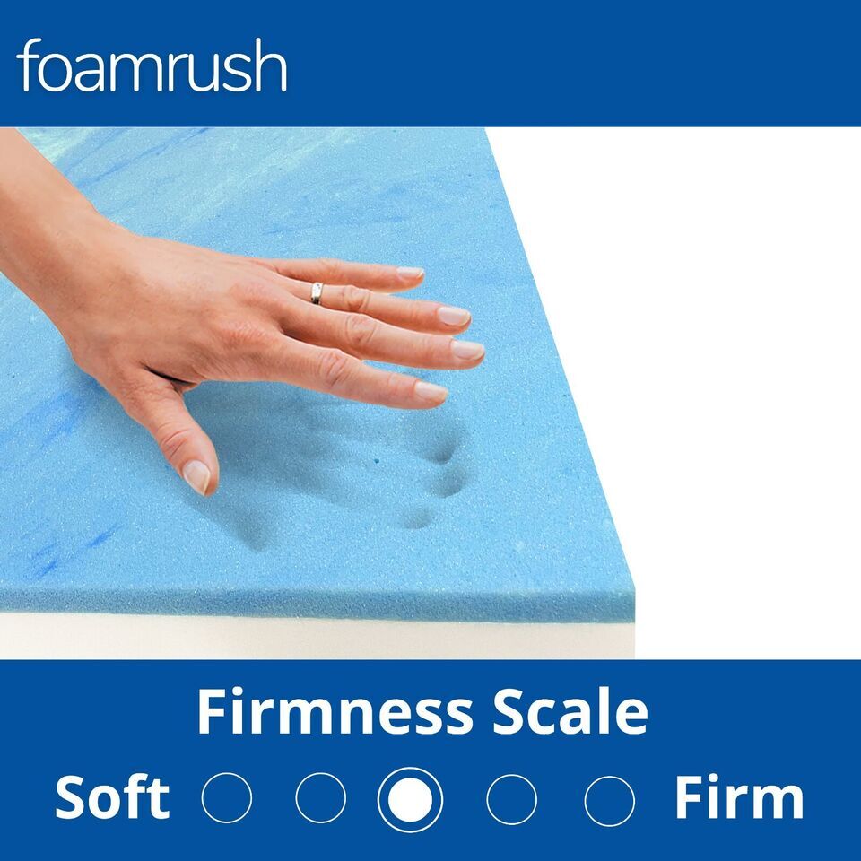 FoamRush 20″ x 20″ Cool Gel Memory Foam Upholstery Square Cushion (Made in USA)