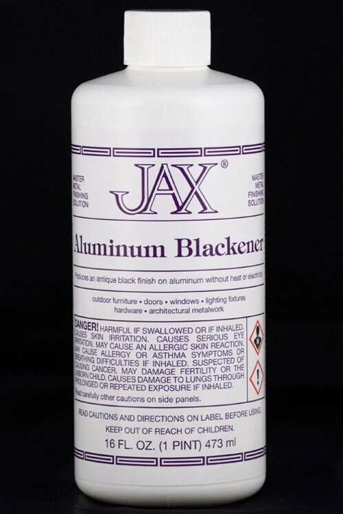 Jax Black Blackener Patina for Aluminum – 16 oz.