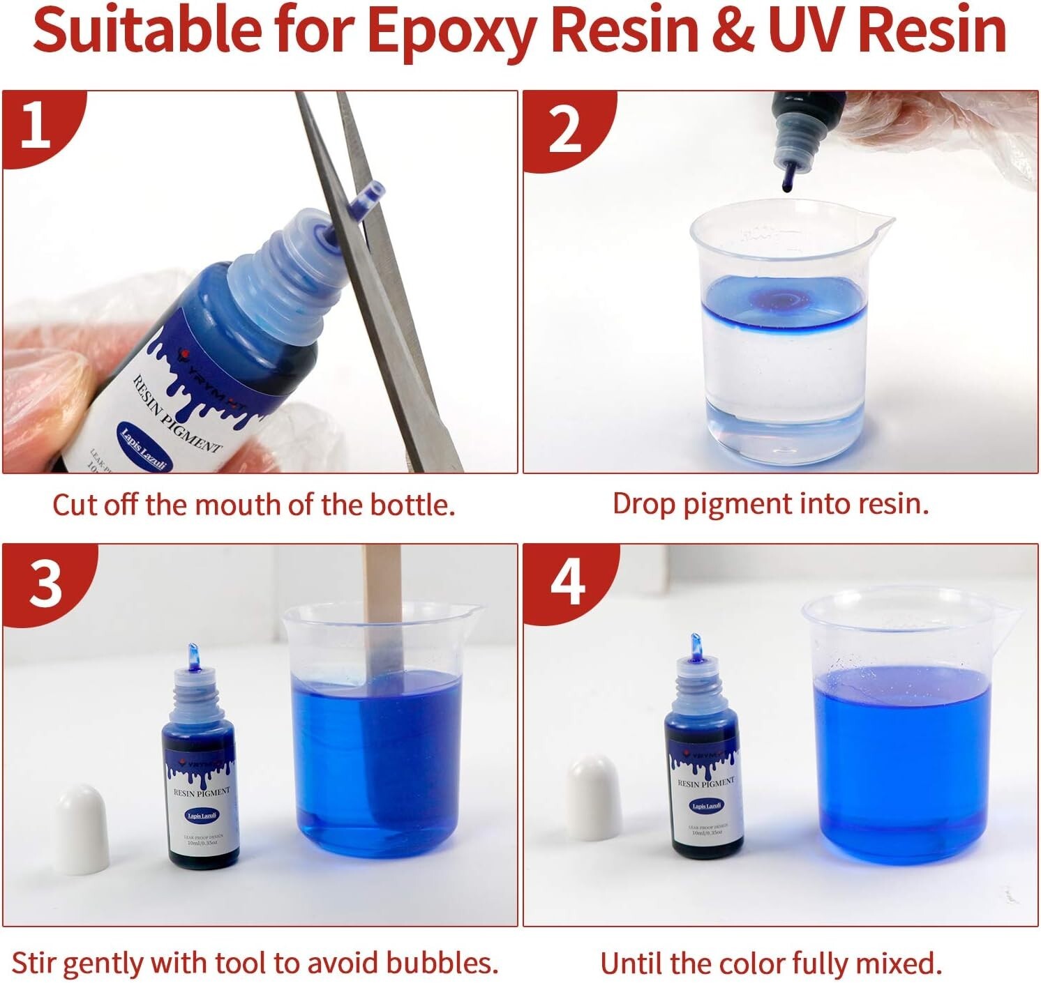 YRYM HT Epoxy Resin Pigment 16 Colors Epoxy Resin Color Pigment For Resin Colori