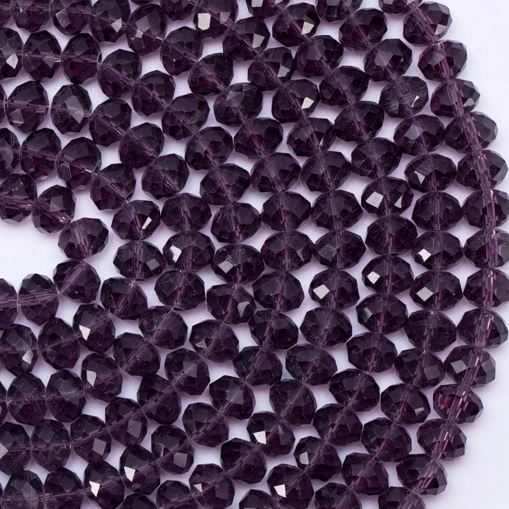 60pcs Faceted Crystal Beads Clear 8mm Glass Bead for DIY Bracelet Jewelry Making
