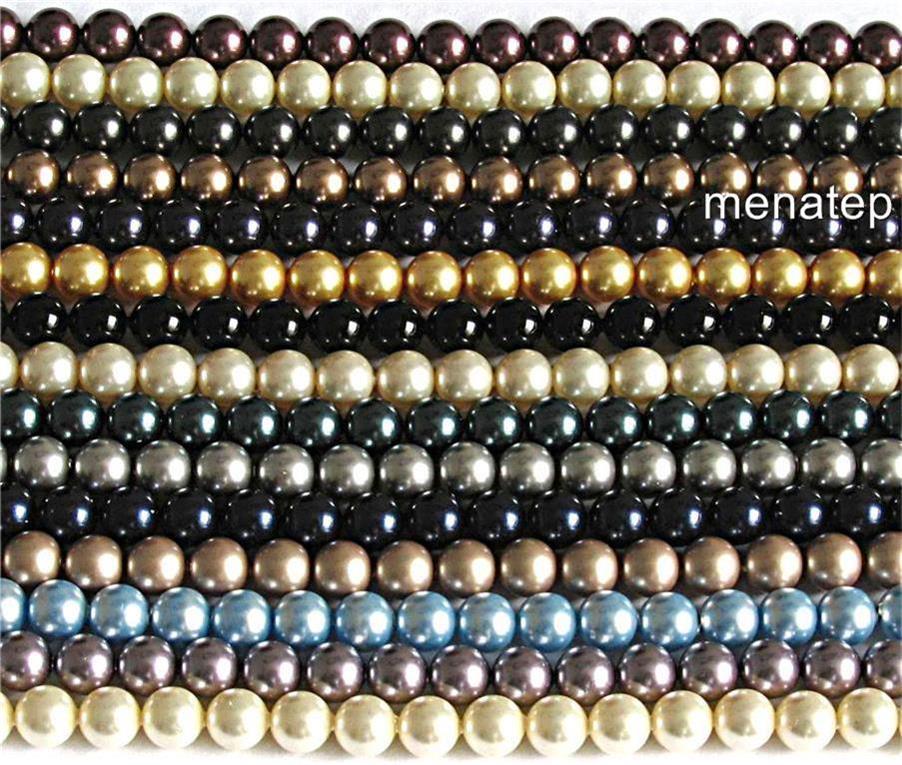 25 8 mm Swarovski Crystal Pearls: Choose your color(s)