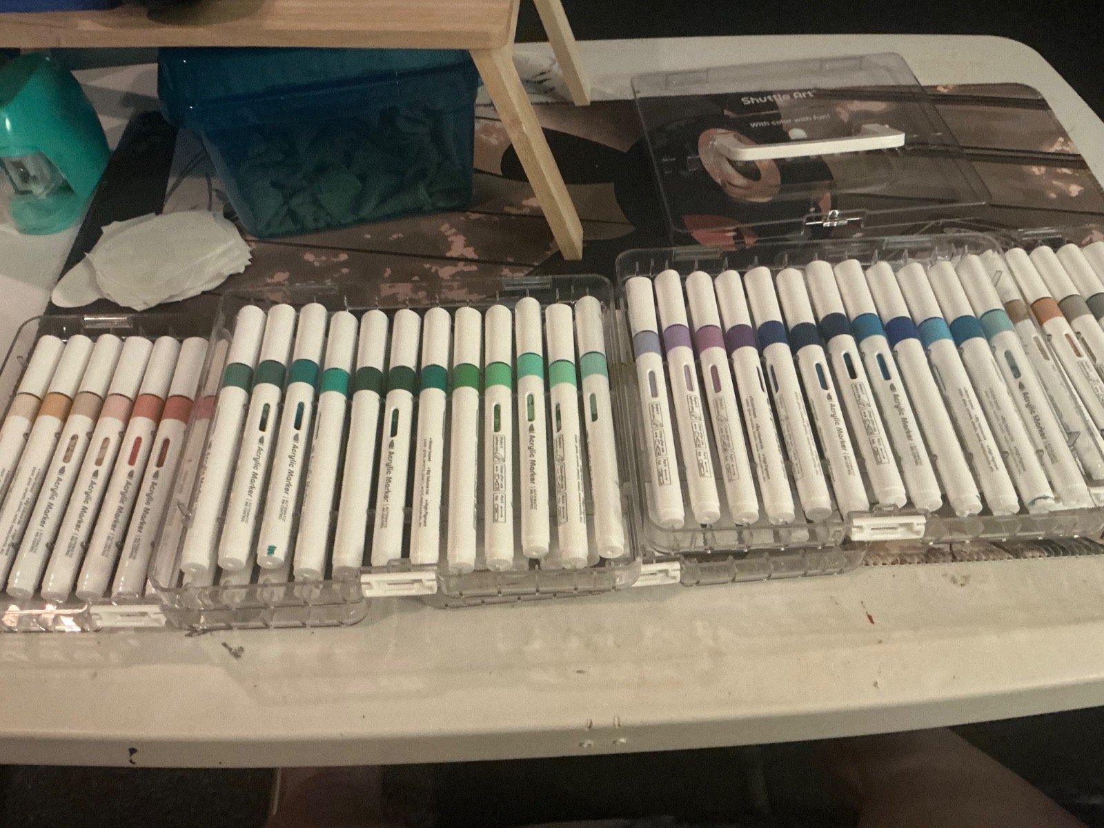 81 Artist’s Loft Watercolor Pencils & 60 Shuttle Art Acrylic Markers